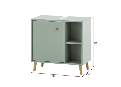 Valamukapp BJARNE roheline, 60x33,5xH59 cm