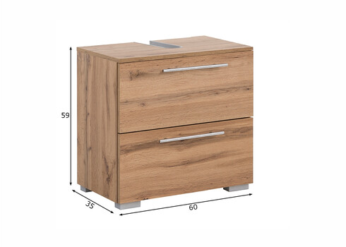 Valamukapp CARLOS tamm, 60x35xH59 cm