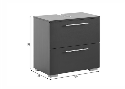 Valamukapp CARLOS antratsiit, 60x35xH59 cm