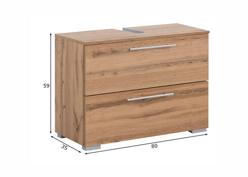 Valamukapp CARLOS tamm, 80x35xH59 cm