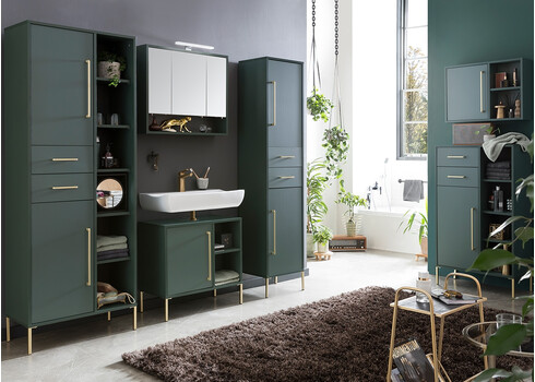 Vannitoakapp KENT roheline, 67x33xH184 cm