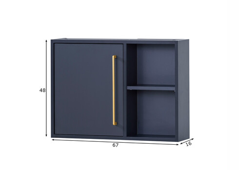 Vannitoakapp KENT sinine, 67x16xH48 cm