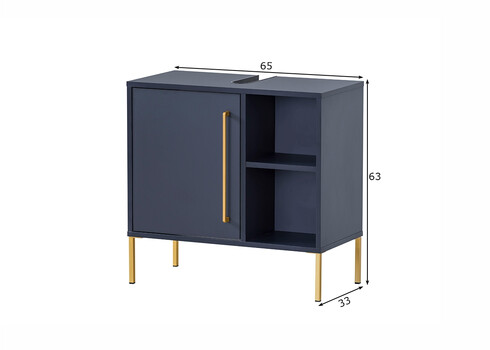 Valamukapp KENT sinine, 65x33xH63 cm
