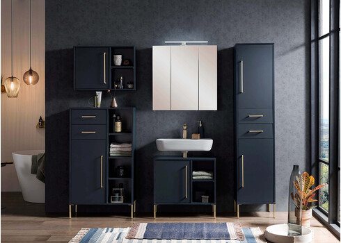 Peegelkapp KENT sinine, 70x16xH64 cm