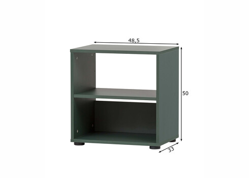Riiul KENT roheline, 48,5x33xH50 cm