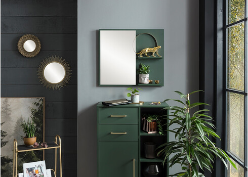 Seinapeegel KENT roheline, 67x12xH60 cm