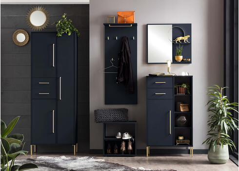 Esikukapp KENT sinine, 67x33xH184 cm