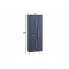 Esikukapp KENT sinine, 67x33xH184 cm