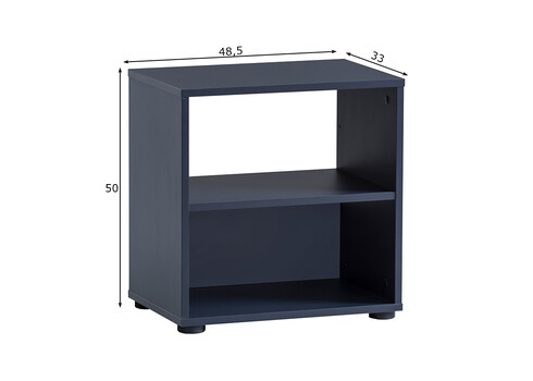 Riiul KENT sinine, 48,5x33xH50 cm