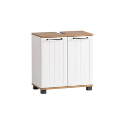 Valamukapp JELDA tamm / mattvalge, 60x33xH62 cm