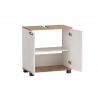 Valamukapp JELDA tamm / mattvalge, 60x33xH62 cm