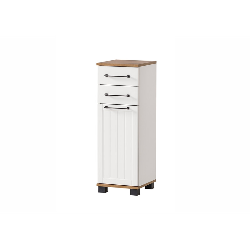 Vannitoakapp JELDA tamm / mattvalge, 30x33xH88 cm Vannitoakapp JELDA tamm / mattvalge, 30x33xH88 cm