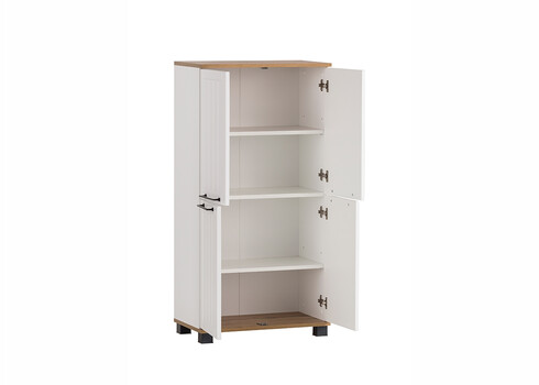 Vannitoakapp JELDA tamm / mattvalge, 60x33xH117 cm