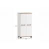 Vannitoakapp JELDA tamm / mattvalge, 60x33xH117 cm