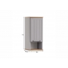 Vannitoakapp JELDA tamm / hall, 30x20,5xH71 cm