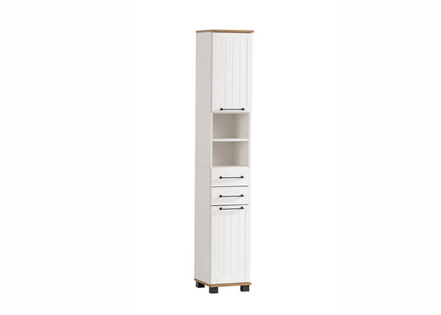 Vannitoakapp JELDA tamm / mattvalge, 30x33xH181 cm