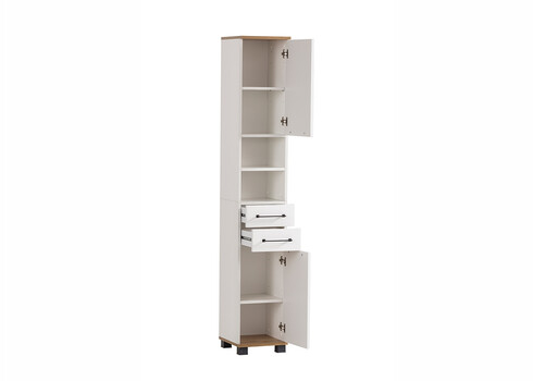 Vannitoakapp JELDA tamm / mattvalge, 30x33xH181 cm