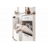 Jalatsikapp JELDA tamm / mattvalge, 62x34xH102 cm
