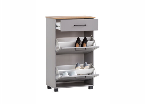Jalatsikapp JELDA tamm / hall, 62x34xH102 cm