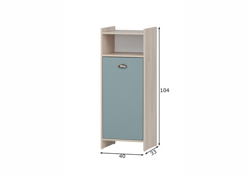 Vannitoakapp LINDHOLM liivatamm / sinine, 40x33xH104 cm