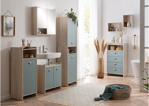 Valamukapp LINDHOLM liivatamm / sinine, 57x33xH62 cm