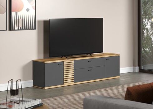 Tv-alus NORRIS antratsiit / tamm, 202x42xH55 cm