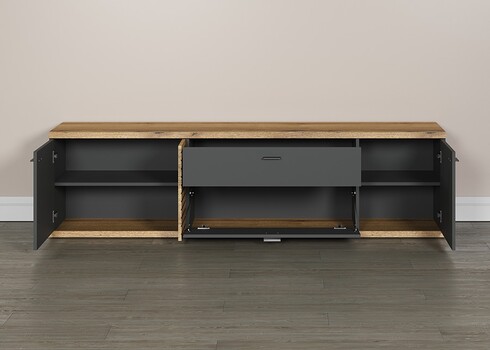 Tv-alus NORRIS antratsiit / tamm, 202x42xH55 cm