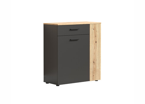 Kummut ESTEBAN antratsiit / tamm, 80x26xH88 cm