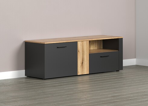 Tv-alus ESTEBAN antratsiit / tamm, 150x42xH50 cm