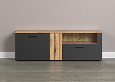 Tv-alus ESTEBAN antratsiit / tamm, 150x42xH50 cm