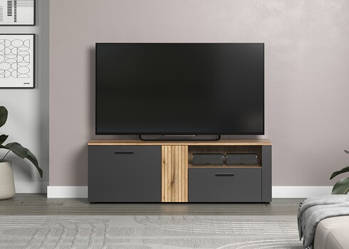 Tv-alus ESTEBAN antratsiit / tamm, 150x42xH50 cm
