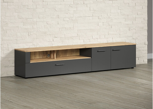 Tv-alus ESTEBAN antratsiit / tamm, 210x41xH43 cm