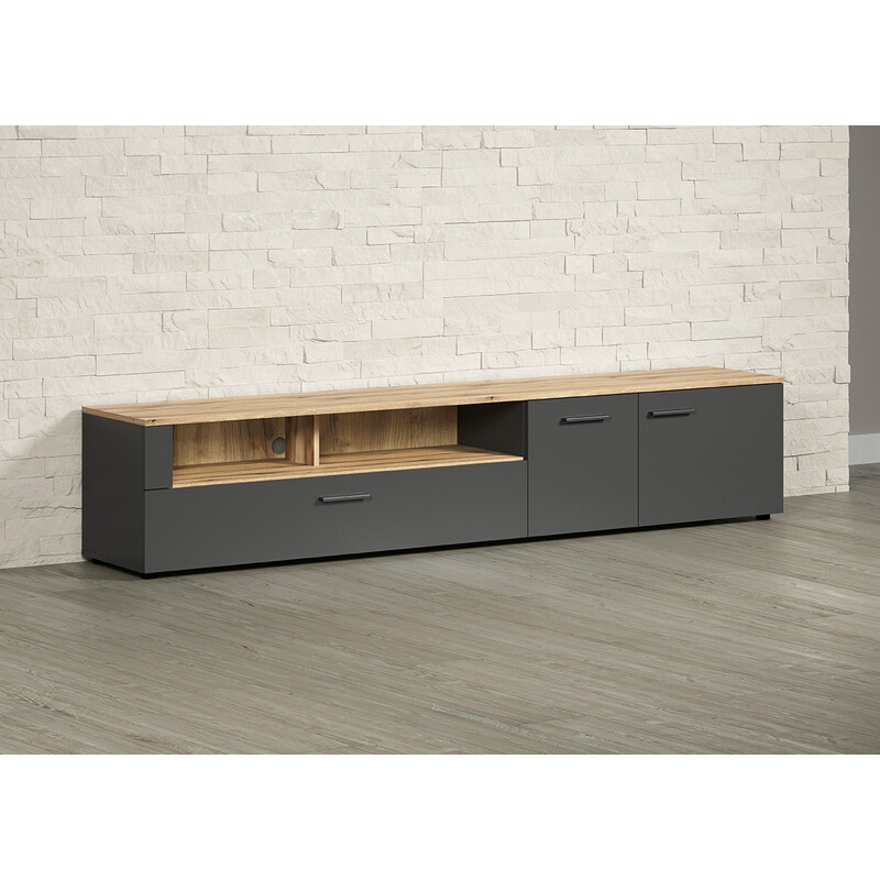 Tv-alus ESTEBAN antratsiit / tamm, 210x41xH43 cm