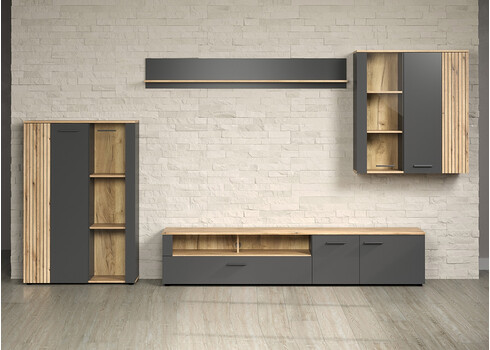 Tv-alus ESTEBAN antratsiit / tamm, 210x41xH43 cm