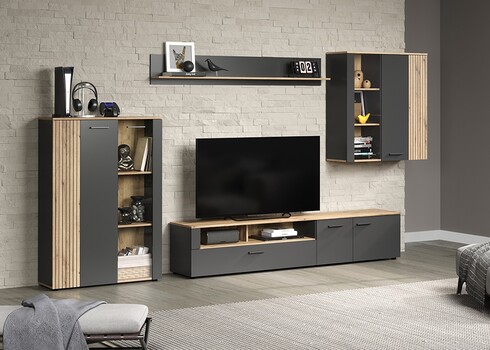 Seinariiul ESTEBAN antratsiit / tamm, 167x18xH25 cm