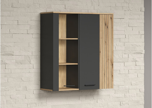 Seinakapp ESTEBAN antratsiit / tamm, 90x34xH99 cm