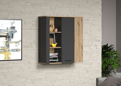 Seinakapp ESTEBAN antratsiit / tamm, 90x34xH99 cm