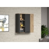 Seinakapp ESTEBAN antratsiit / tamm, 90x34xH99 cm