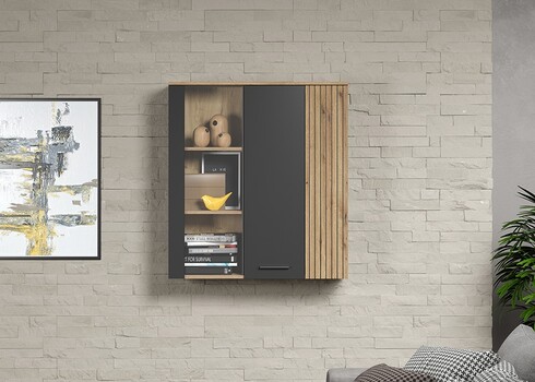 Seinakapp ESTEBAN antratsiit / tamm, 90x34xH99 cm