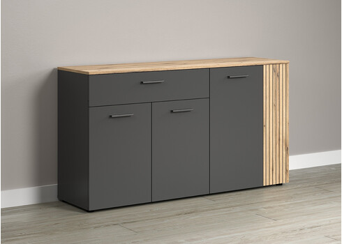 Kummut ESTEBAN antratsiit / tamm, 150x42xH83 cm