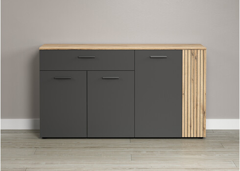 Kummut ESTEBAN antratsiit / tamm, 150x42xH83 cm