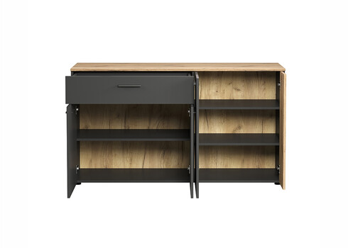 Kummut ESTEBAN antratsiit / tamm, 150x42xH83 cm