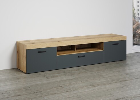 Tv-alus TYLER antratsiit / tamm, 230x52xH52 cm