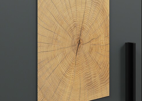 Kummut TYLER antratsiit / tamm, 160x42xH86 cm