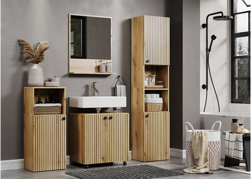 Vannitoakapp PURE BLISS tamm, 40x31xH186 cm