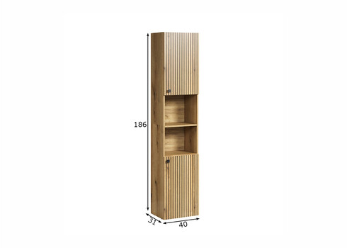 Vannitoakapp PURE BLISS tamm, 40x31xH186 cm