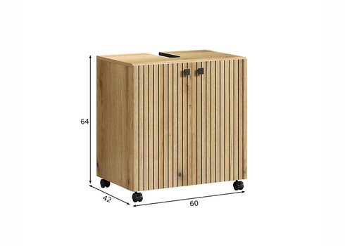 Valamukapp PURE BLISS tamm, 60x42xH64 cm