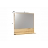Peegel PURE BLISS tamm, 80x14xH74 cm