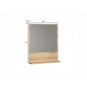 Peegel PURE BLISS tamm, 60x14xH74 cm