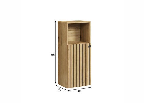 Vannitoakapp PURE BLISS tamm, 40x31xH95 cm